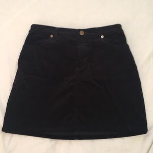 Black Denim Skirt
